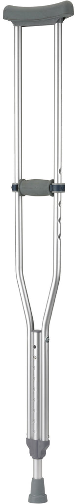 EZ Adjust Aluminum Crutches With Euro-Style Clip