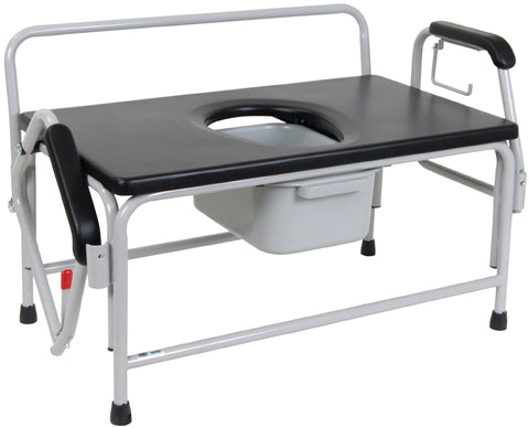 Bariatric Drop-Arm Commode, Extra-Large