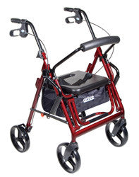 Duet Rollator/Transport Chair with 8" Casters