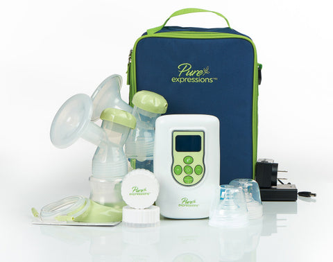 Pure Expressions Dual Channel Electric Breast Pump by Drive DeVilbiss