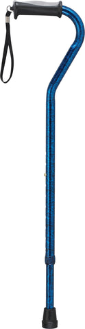 Aluminum Offset Cane with Gel Grip, Adjustable Height